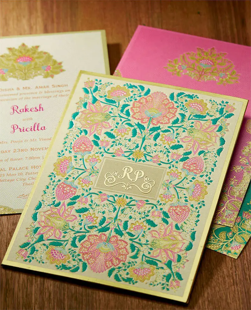 Sustainable green digital wedding cards