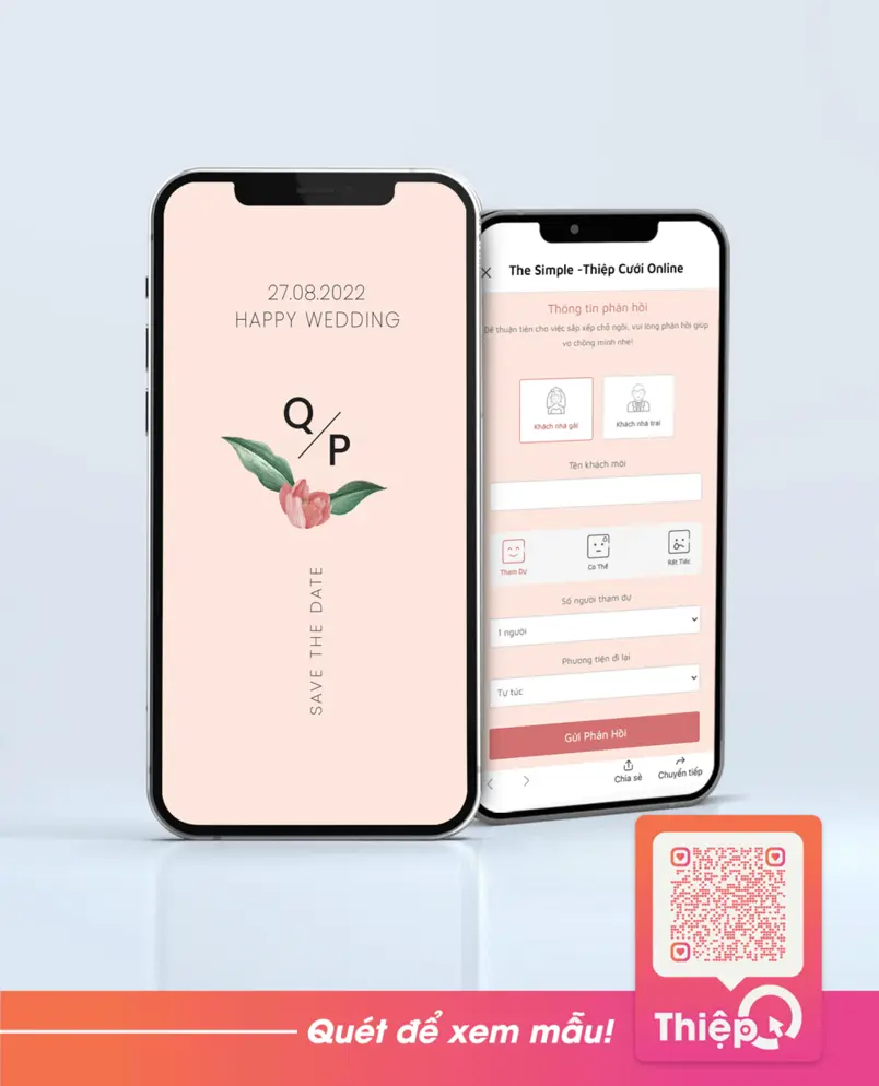 Hệ thống RSVP online thiệp mời cưới điện tử hiện đại