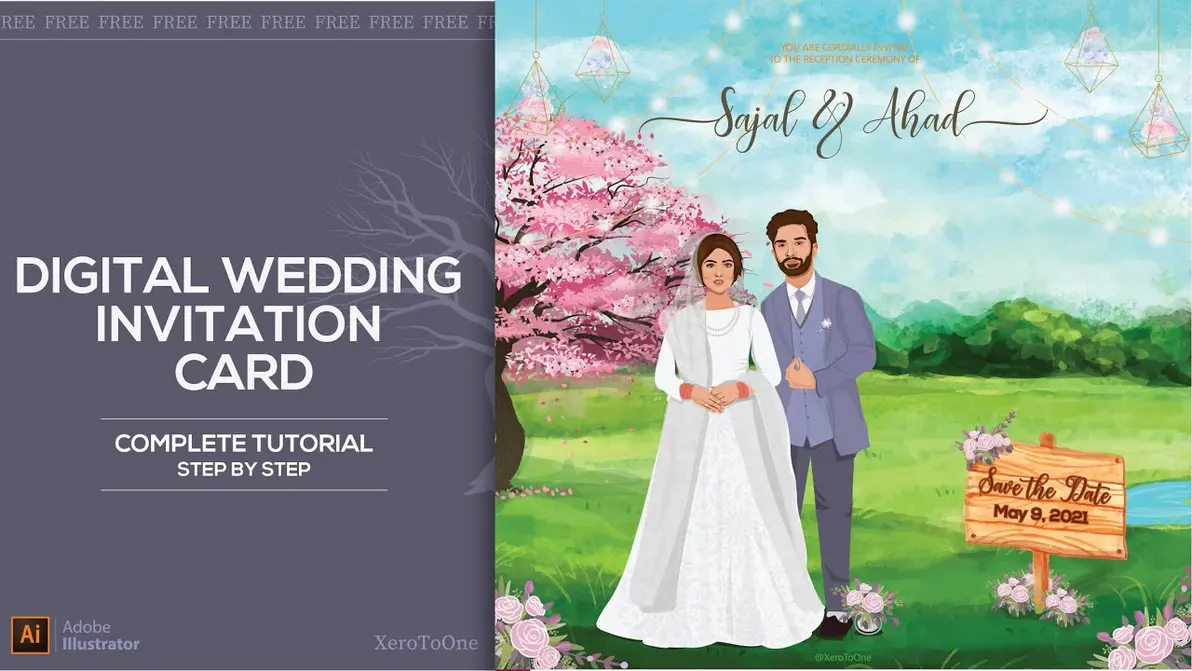 Online wedding card creation tutorial