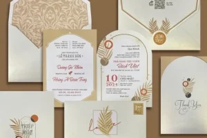 Luxury electronic wedding invitation card 2025 design